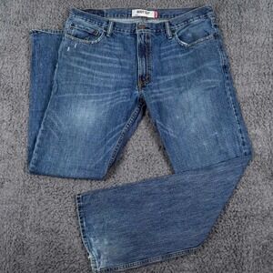 Levis Jeans Mens 36x32 Blue 527 Bootcut Regular Fit Cowboy Western‎ Denim